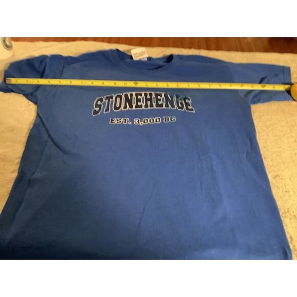 Stonehenge Shirt Boys Large Blue Novelty - Picture 2 of 3